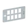 6108028 Obo CP45-TP 8C Trägerplatte Keystone für 8 Anschlussmodule Typ C St Produktbild front S
