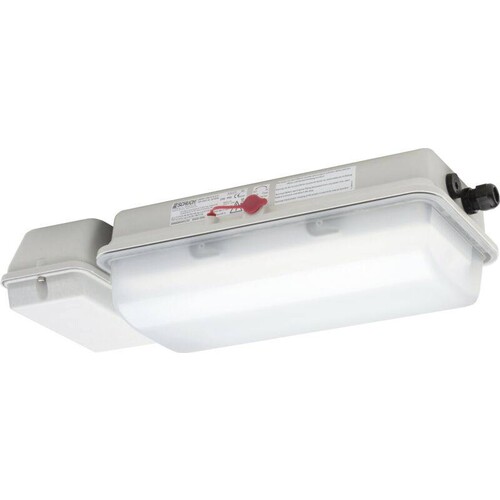 85600 0006 Schuch Kompakte ex-geschützte LED-Notleuchte für Zone 1/21 mit satini Produktbild Front View L