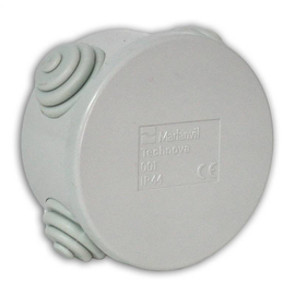 88987906 E-Term CE 1 ET001 Abzweigdose rund 65x35 Kunststoff Produktbild front M