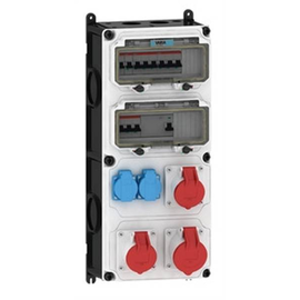 92007741 E-Term Steckdosenkombi VARIABOX WM 0012-2 FI063 IP44 VARIABOX-XL B230xH Produktbild front M