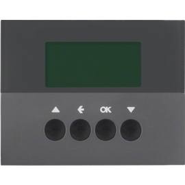 85745175 Berker KNX-Funk Jalousie- Schaltuhr quicklink Berker K.1 anthrazi Produktbild front M