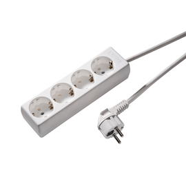 1040ZL3-15W/kws KaiserLeitungen Steckdose 4-fach mit Schutzkontakt, ZL Produktbild front M