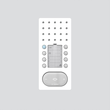 200044423-00 Siedle BFC 850-0 WH/W Bus- Freisprechtelefon Comfort Intercom Produktbild