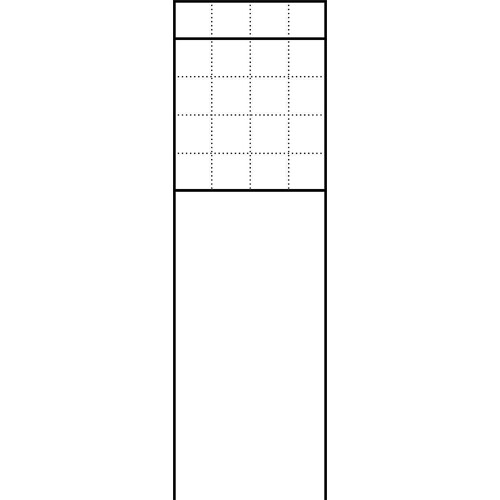 210005008-00 Siedle BG/SR 611-4/5-0 AG Freistehender Briefkasten mit Standrohr Produktbild Front View L