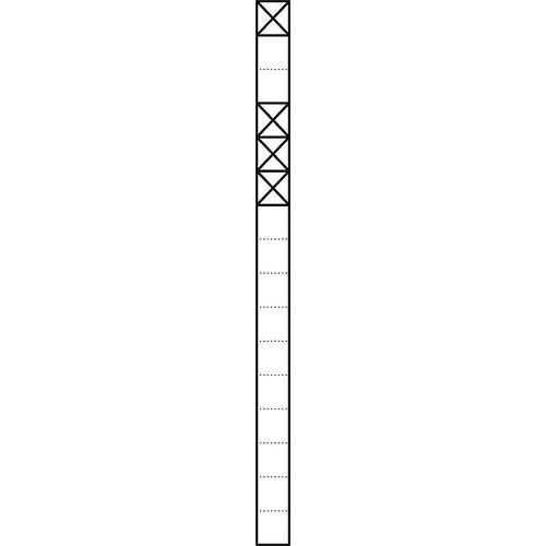 210005050-00 Siedle KSF 616-1/3 AG Kommunikations-Stele Freistehend Produktbild Front View L