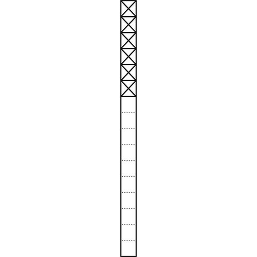 200039607-00 Siedle KSF 616-6 DG Kommunikations-Stele Freistehend Produktbild Front View L