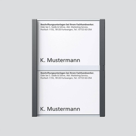 200029955-00 Siedle TM 612-2, BTM 650-02 DG Namensschild komplett Produktbild front M