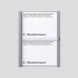 200029788-00 Siedle TM 612-2, BTM 650-02 SM Namensschild komplett Produktbild front M