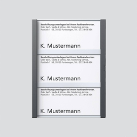 200029959-00 Siedle TM 612-3, BTM 650-03 DG Namensschild komplett Produktbild front M