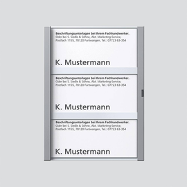 200029792-00 Siedle TM 612-3, BTM 650-03 SM Namensschild komplett Produktbild front M