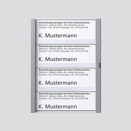 200029796-00 Siedle TM 612-4, BTM 650-04 SM Namensschild komplett Produktbild front M