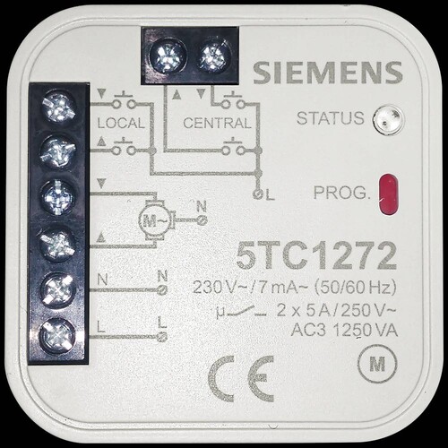 5TC1272 Siemens DELTA, Shutter/Blind Control Produktbild