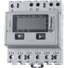 7E.56.8.400.0030 Finder Zähler, wandlerfähig, 3-Phasen Drehstrom, max. Produktbild front M