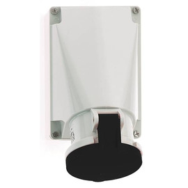 92008208 Bals Wandsteckdose 63A 5p 500V 7h IP44 Ni 11208 schwarz, Schraubklemme Produktbild front M