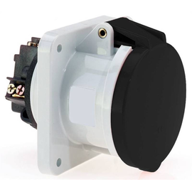 92008282 Bals Anbausteckdose TE 63A 5p 690V 5h IP44 Ni 12251 geneigt, schwarz, Produktbild front M