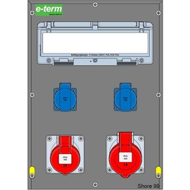 92009380 E-Term Vollgummiverteiler MODBOX WM 0011-2 FI040 IP44 MODBOX-L B3 Produktbild front M