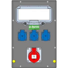 92009392 E-Term Vollgummiverteiler MODBOX WM 0001-3 FI040 IP44 MODBOX-mid Produktbild front M