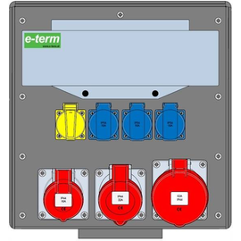 92009439 E-Term Vollgummiverteiler WM 0111-3 FI063 IP44 RJ B370xH396xT241mm Produktbild front M