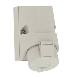 92009708 Bals Wandsteckdose SL TE 32A 4p > 50V 1h IP44 Ni 110578 grau, QUICK-CON Produktbild front M