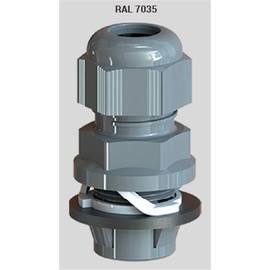 92009799 RST Rabe Kabelverschraubung Frontfix M20 PA6 RAL7035 IP66/68, KB 7- Produktbild front M