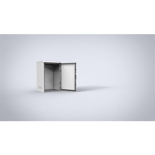 92094110 Eldon EKOM12086 Standschrank, 1200x800x600 IP66, Aluminium, Doppelwan Produktbild Front View L
