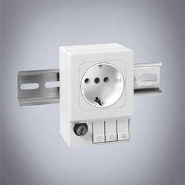 92094260 Eldon LPS10CH Steckdose mit Sicherung CH für DIN Schienenmontage Produktbild front M