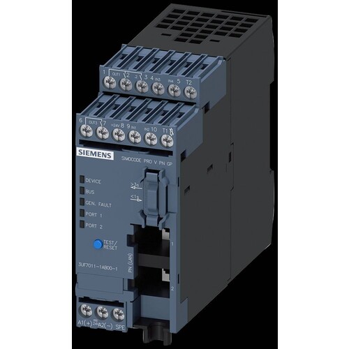 3UF7011-1AB00-1 Siemens Grundgerät SIMOCODE pro V PN GP, Ethernet/PROFINET Produktbild