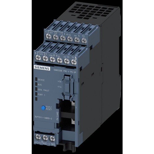 3UF7011-1AB00-2 Siemens Grundgerät SIMOCODE pro V PN GP, Ethernet/PROFINET Produktbild