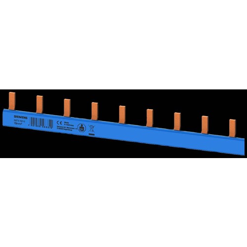 5ST3787-0 Siemens Stiftsa.schiene kompakt, 10mm2 N (Farbe blau) LS 1/N 1  Produktbild