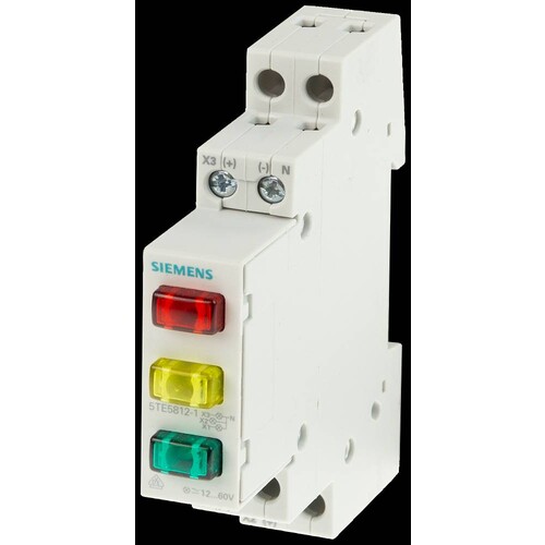 5TE5812-1 Siemens Leucht-/ Ampelmelder 3x LED, 12..60V rot / grün / gelb Produktbild