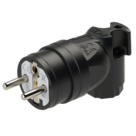 05831-s PC-Electric Schutzkontaktwinkelstecker Gummi fb IP4 Produktbild