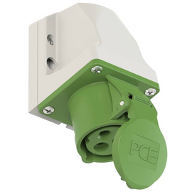 113-10k PC-Electric CEE-Wandsteckdose (kompakt) 16A 3p 10h IP44 Produktbild front M