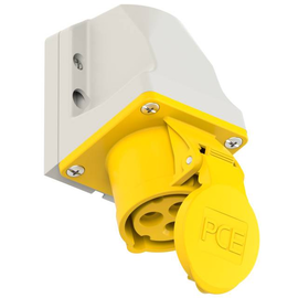 113-4k PC-Electric CEE-Wandsteckdose (kompakt) 16A 3p 4h IP44 Produktbild front M
