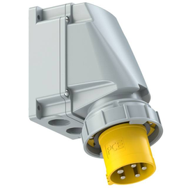 535-4 PC-Electric CEE-Wandgerätestecker 63A 5p 4h IP67 POWER TWIST Produktbild front M