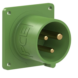 613-10f6 PC-Electric CEE- Anbaugerätestecker 60x60 gerade 16A 3p Produktbild front M