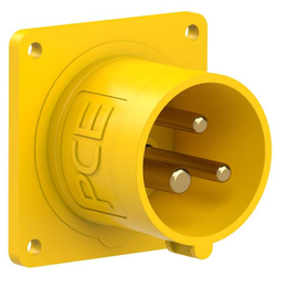 613-4f6 PC-Electric CEE- Anbaugerätestecker 60x60 gerade 16A 3p Produktbild front M