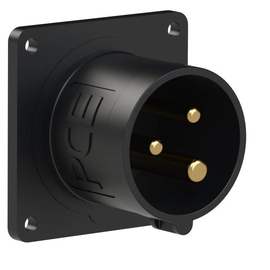 613-7f6 PC-Electric CEE- Anbaugerätestecker 60x60 gerade 16A 3p Produktbild front M