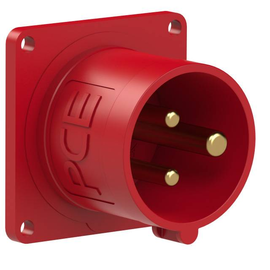 613-9f3 PC-Electric CEE- Anbaugerätestecker 56x56 gerade 16A 3p Produktbild front M