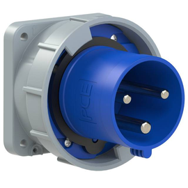 633-6 PC-Electric CEE-Anbaugerätestecker gerade 63A 3p 6h IP67 POWER TWIST Produktbild front M