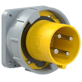 634-4 PC-Electric CEE-Anbaugerätestecker gerade 63A 4p 4h IP67 POWER TWIST Produktbild front M