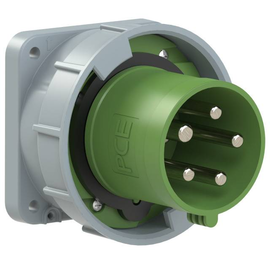 635-2 PC-Electric CEE-Anbaugerätestecker gerade 63A 5p 2h IP67 POWER TWIST Produktbild front M