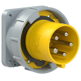 635-4 PC-Electric CEE-Anbaugerätestecker gerade 63A 5p 4h IP67 POWER TWIST Produktbild front M