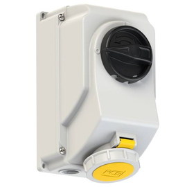 75142-4 PC-Electric CEE-Steckdose abschaltbar 16A 4p 4h IP66/IP67 Produktbild front M