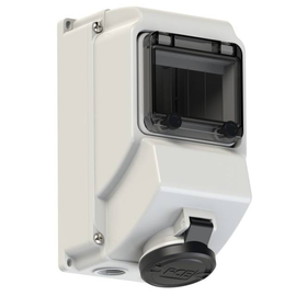 75143-7 PC-Electric CEE-Wandsteckdose mit Fenster 16A 4p 7h IP44 Produktbild front M