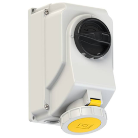 75232-4 PC-Electric CEE-Steckdose abschaltbar 32A 3p 4h IP66/IP67 Produktbild front M