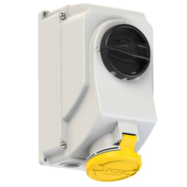 7523-4 PC-Electric CEE-Steckdose abschaltbar 32A 3p 4h IP44/IP54 Produktbild front M