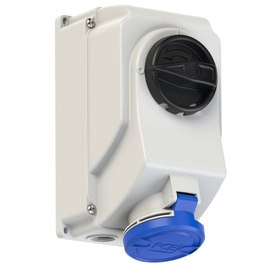 7523-6 PC-Electric CEE-Steckdose abschaltbar 32A 3p 6h IP44/IP54 Produktbild front M