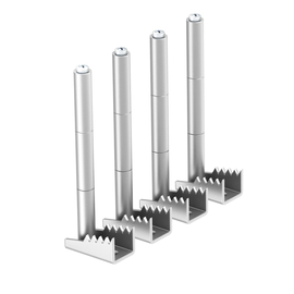 7404586 Obo BW4 85 Befestigungswinkelset GES in Doppel-/Hohlboden Stahl bandverz Produktbild front M