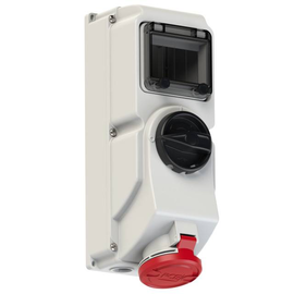 7824-6 PC-Electric CEE-Steckdose abschaltbar DIN 32A 4p 6h IP44/IP54 Produktbild