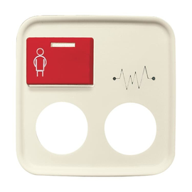 2CKA001724A4411 Busch-Jaeger Zentralscheibe 1-fach Rufmodul Ruftaste Produktbild front M